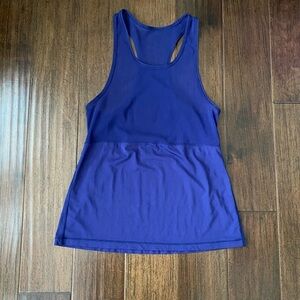 Lululemon Fast As Light 2-In-1 Tank Emperor Blue TANK ONLY Size 6